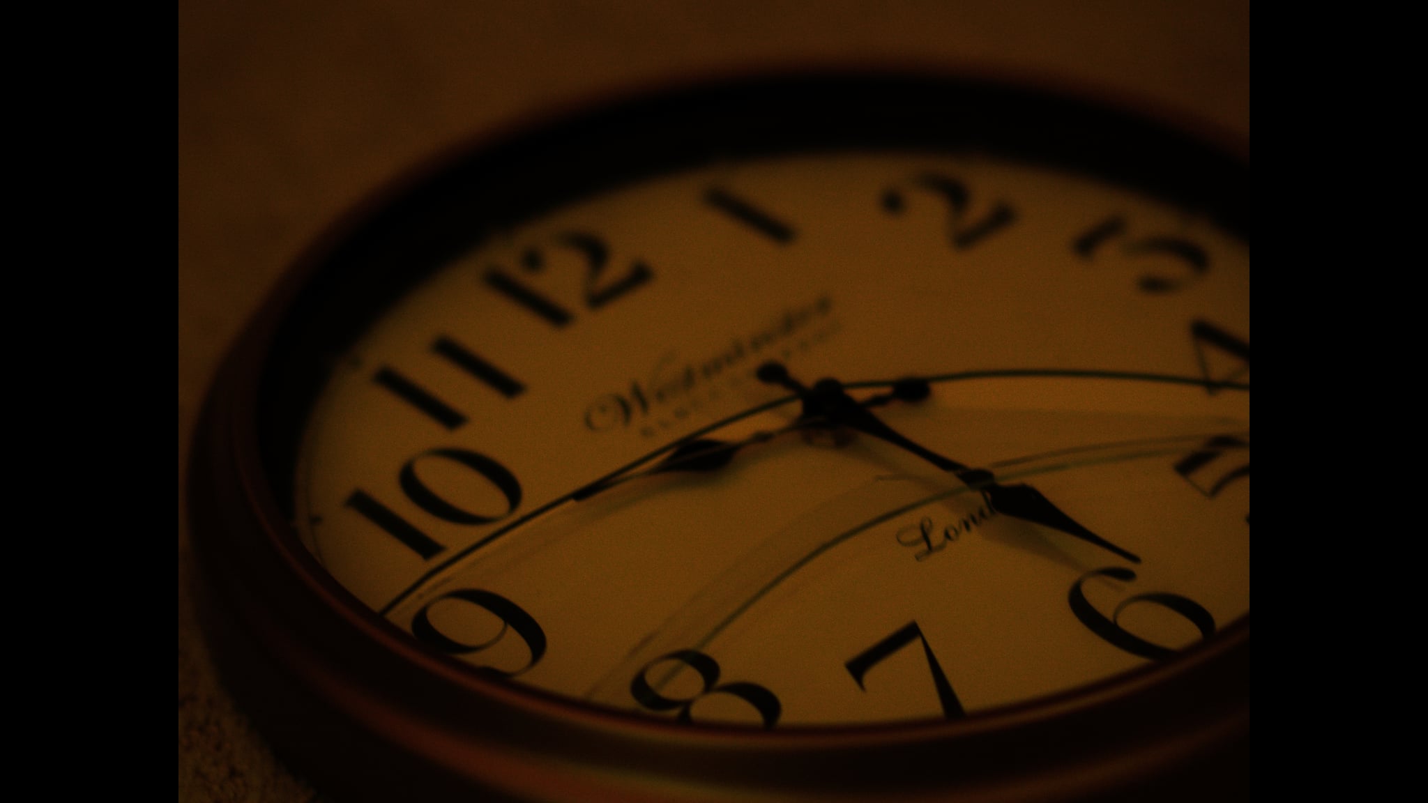 A close-up of a clock from Echoes of a Blank Page.